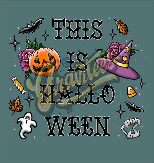 This Is Halloween PNG, Spooky Clipart for DTF or Shirt Printing, Halloween Sublimation, PNG Only!