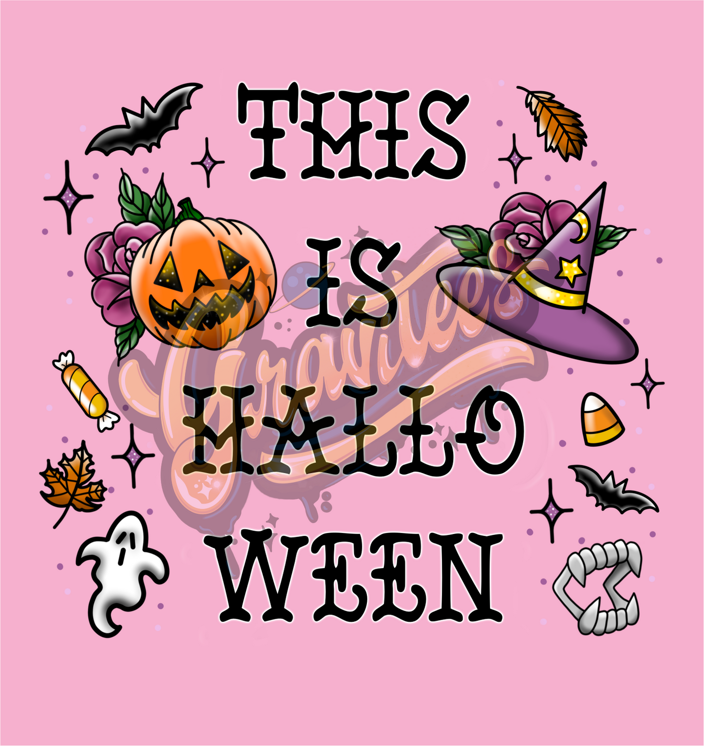 This Is Halloween PNG, Spooky Clipart for DTF or Shirt Printing, Halloween Sublimation, PNG Only!