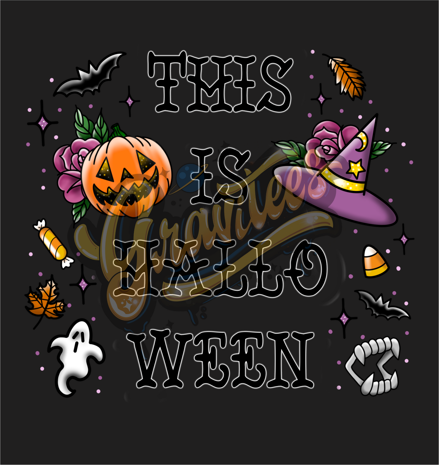 This Is Halloween PNG, Spooky Clipart for DTF or Shirt Printing, Halloween Sublimation, PNG Only!