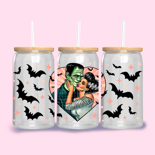 I Was Made For You Libbey Template Png, Frankenstein and Bride Valentine Clipart, Trendy Valentine Clipart for DTF  or Shirt Printing, PNG Only!