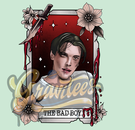 Billy Loomis Tarot Card Clipart, The Bad Boy Tarot Card, Clipart, Scream Clipart for DTF or Shirt Printing, PNG Only!