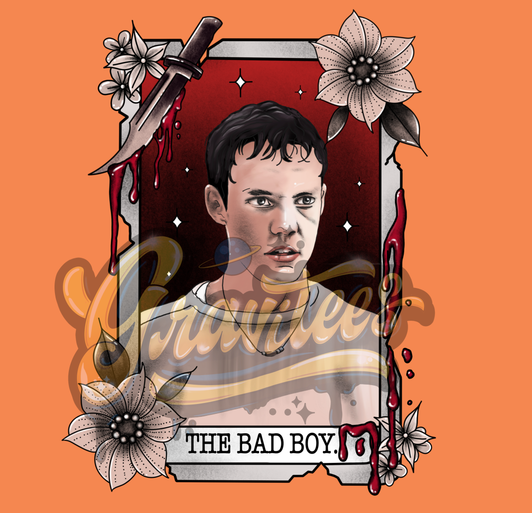 Stu Macher Tarot Card Clipart, The Bad Boy Tarot Card Clipart, Clipart for DTF or Shirt Printing, PNG Only!