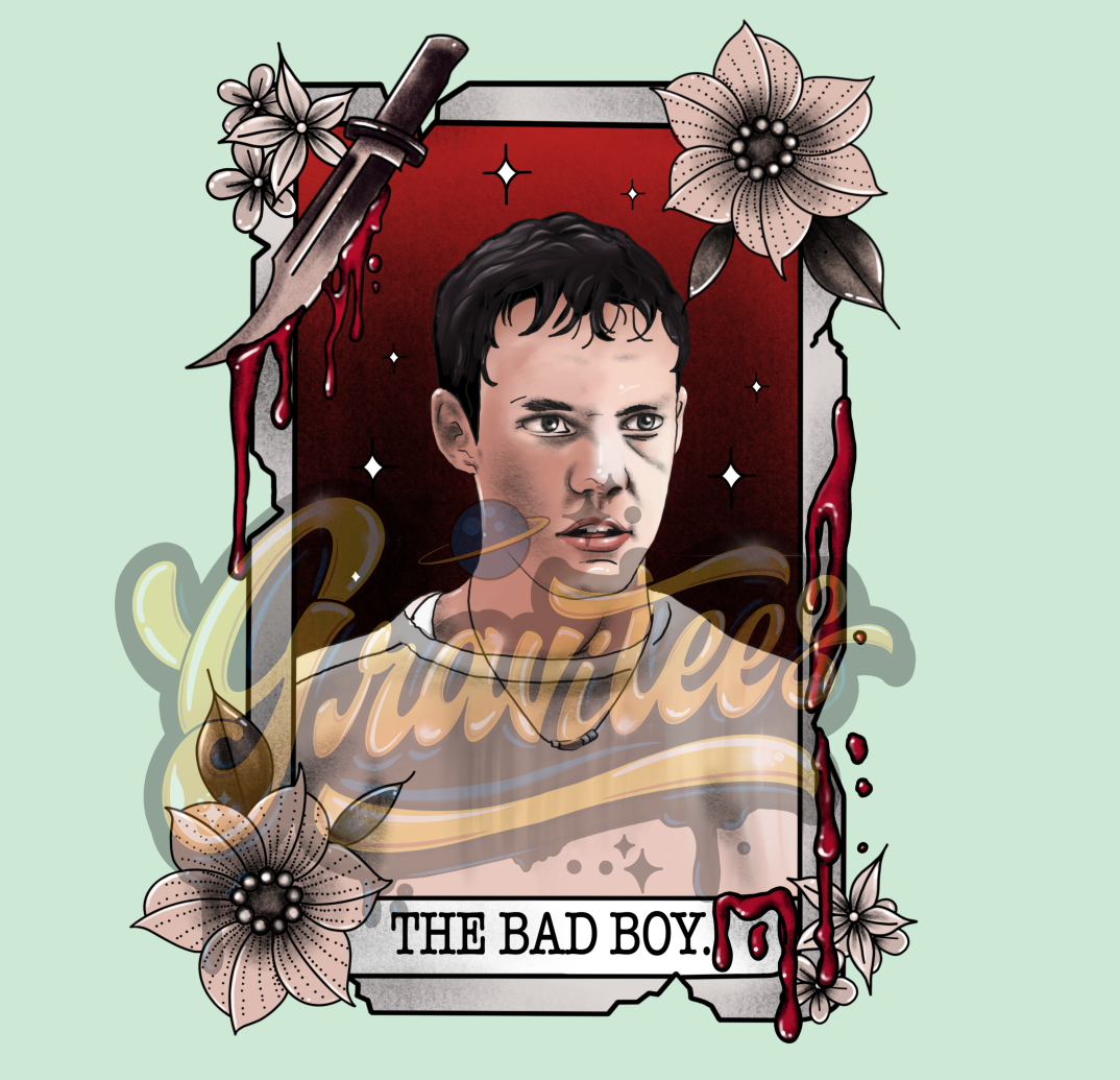 Stu Macher Tarot Card Clipart, The Bad Boy Tarot Card Clipart, Clipart for DTF or Shirt Printing, PNG Only!