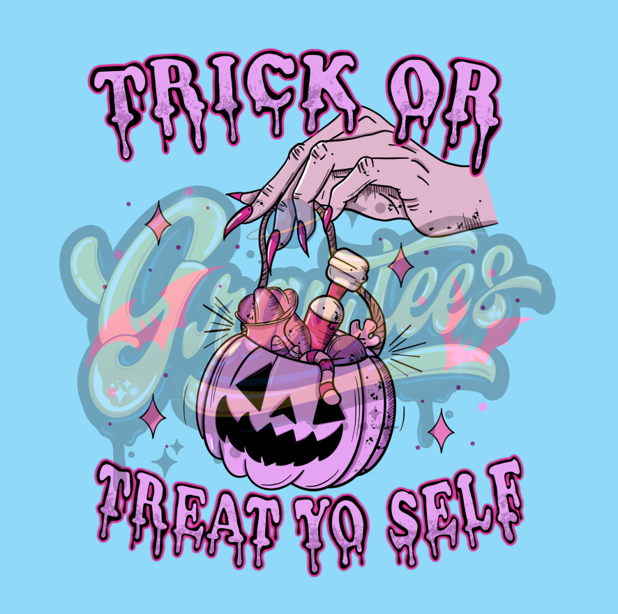 Trick Or Treat Yo' Self PNG, Adult Humor Clipart, Adult Toy Clipart, Halloween Treats Clipart for DTF or Shirt Printing, PNG Only!