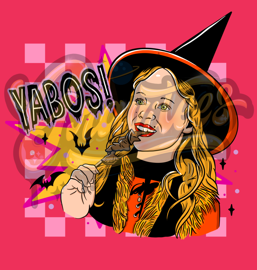 Yabos Hocus Pocus PNG, Spooky Clipart for DTF or Shirt Printing, Halloween Sublimation, PNG Only!
