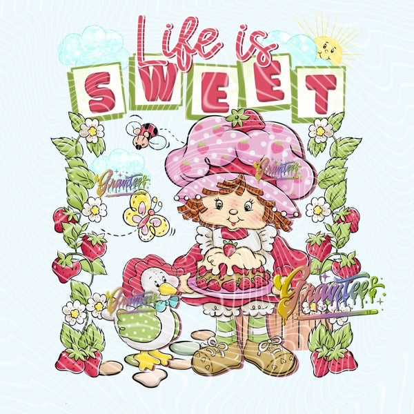 Life is Sweet Design Png, Life is Sweet Clipart, Life is Sweet Clipart,  Life is Sweet Clipart for DTF or Shirt Printing, PNG Only!