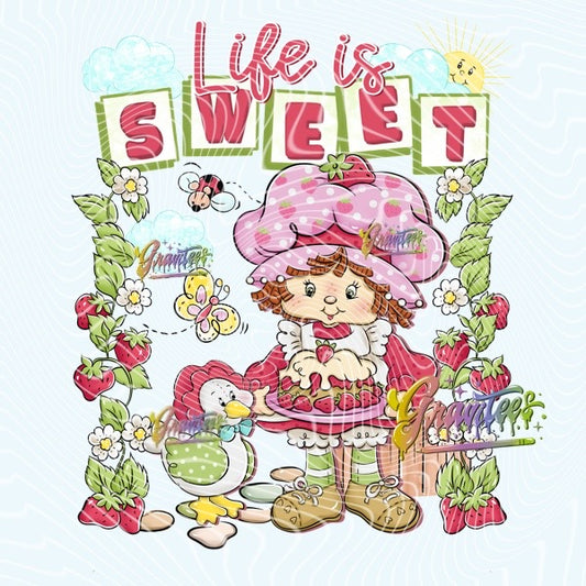 Life is Sweet Design Png, Life is Sweet Clipart, Life is Sweet Clipart,  Life is Sweet Clipart for DTF or Shirt Printing, PNG Only!