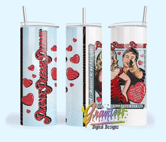 SABRINA Skinny Tumbler Template Design PNG, SABRINA  Clipart for UVDTF or Sublimation Printing PNG Only! (Copy) (Copy)