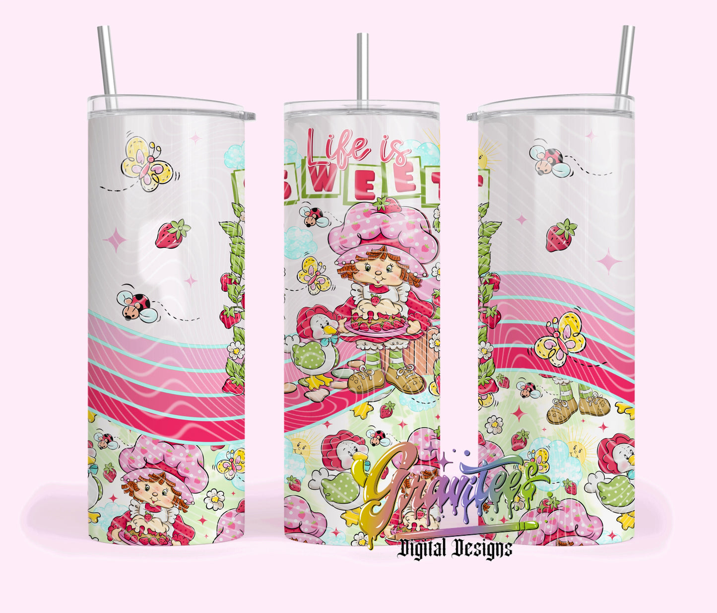 Life is Sweet Tumbler Design Png, Life is Sweet Clipart, Life is Sweet Clipart, Clipart for DTF or Shirt Printing, PNG Only!