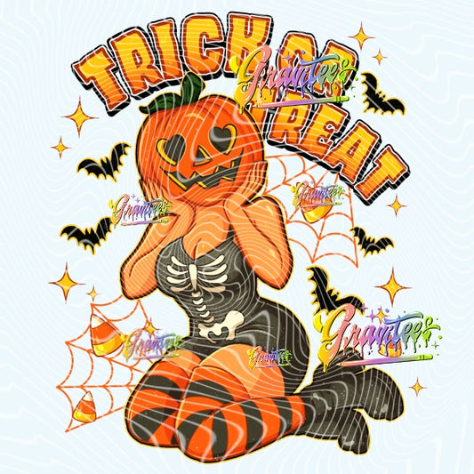 Trick or Treat Design Png for DTF or Shirt Printing, PNG Only!