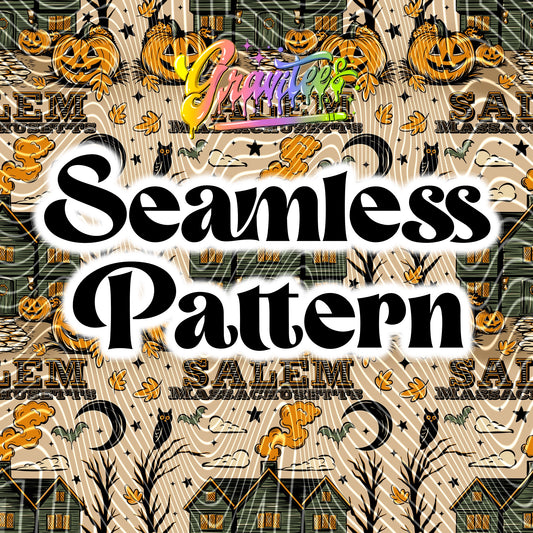 Take Me To Salem Seamless Design Png for DTF or Shirt Printing, PNG Only!