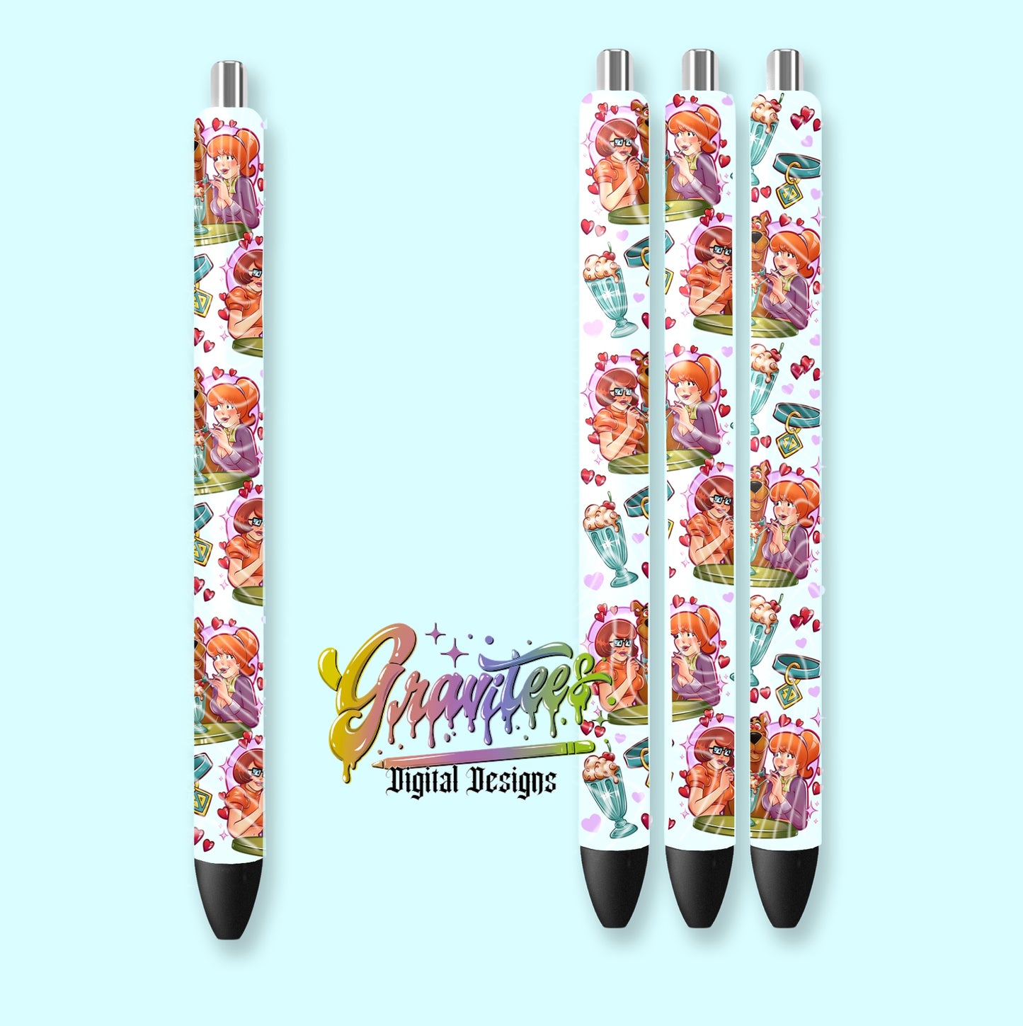 MILKSHAKES & MYSTERYS Pen Wrap Design Png for DTF or Shirt Printing, PNG Only! (Copy) (Copy)