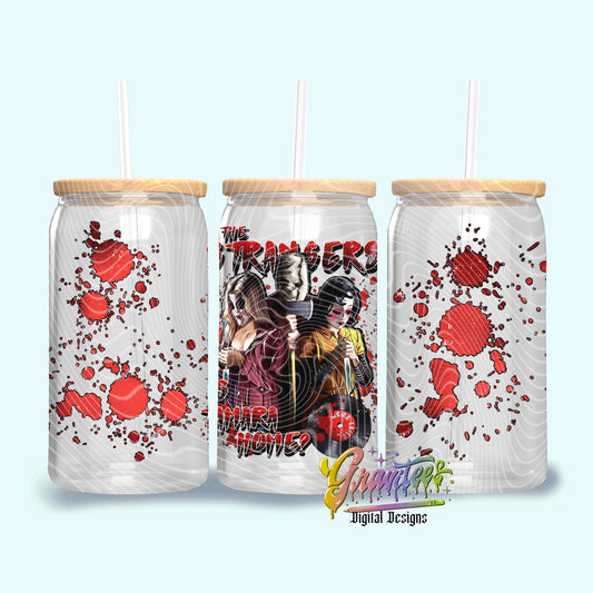 Slasher Trio Libbey Template PNG, Halloween  Clipart for UVDTF or Sublimation Printing PNG Only!