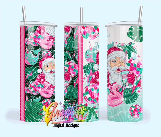 Energy Santa  20oz Tumbler Template Design PNG,  for UVDTF or Sublimation Printing PNG Only!!