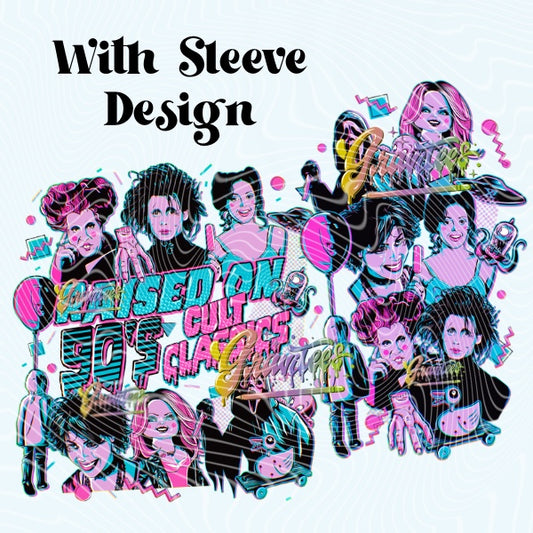 90S CULT CLASSIC Design with Sleeve  Png for DTF or Shirt Printing, PNG Only!