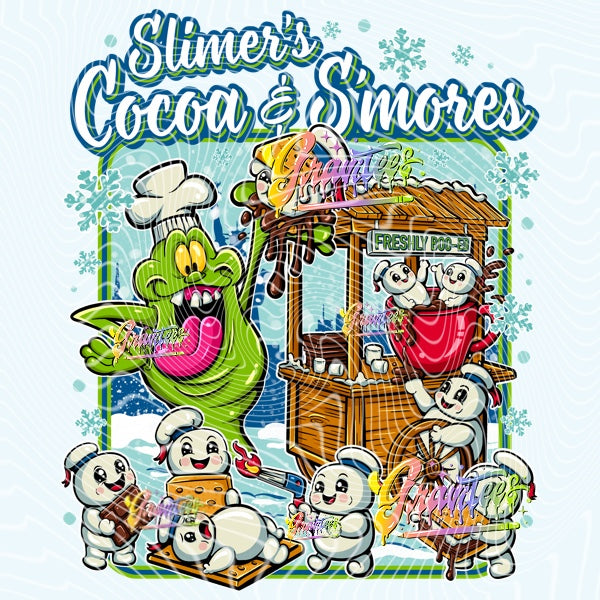 Hot Cocoa & S’mores Design Png for DTF or Shirt Printing, PNG Only!