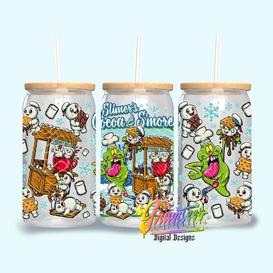 Hot Cocoa & S’mores 16oz Tumbler Template Design PNG,  for UVDTF or Sublimation Printing PNG Only!!