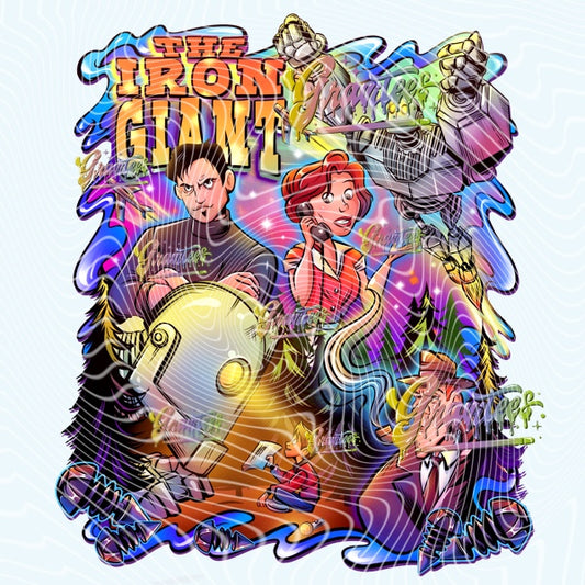 Giant Robot Design Png for DTF or Shirt Printing, PNG Only!