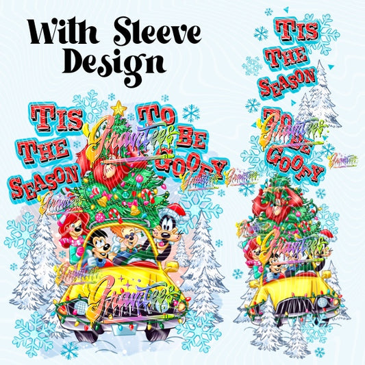 Tis The Season with Two Sleeve Designs Png for DTF or Shirt Printing, PNG Only!