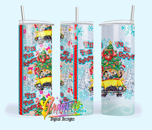 Tis The Season 20oz Tumbler Template Design PNG,  for UVDTF or Sublimation Printing PNG Only!!