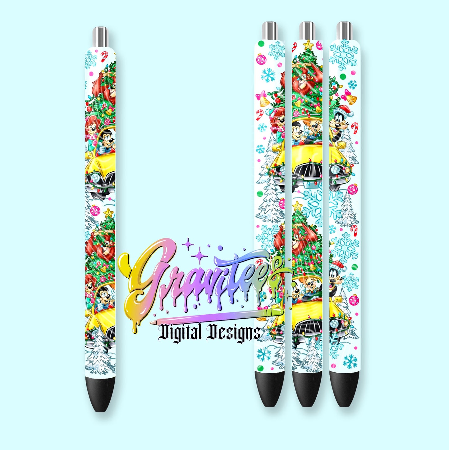 Tis The Season Pen Wrap Template Design PNG,  for UVDTF or Sublimation Printing PNG Only!!