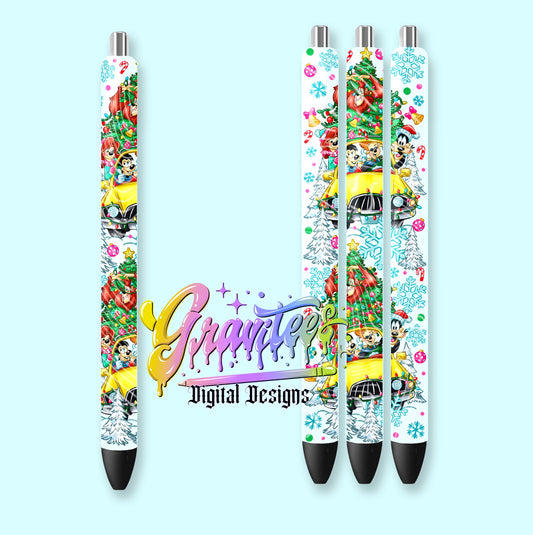 Tis The Season Pen Wrap Template Design PNG,  for UVDTF or Sublimation Printing PNG Only!!