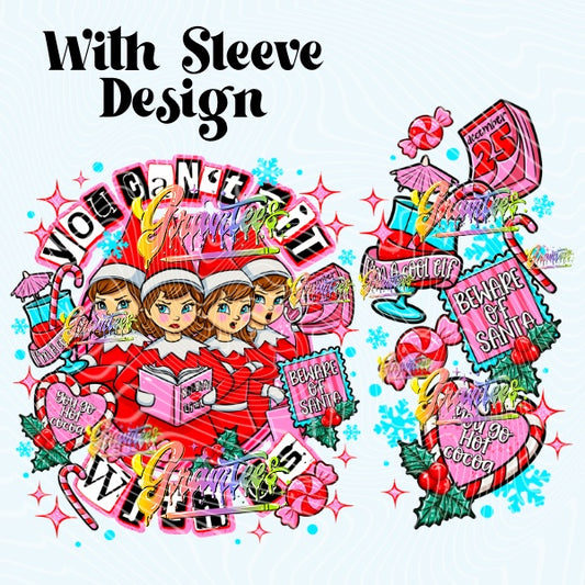 Mean Elves With Sleeve Design Png for DTF or Shirt Printing, PNG Only!