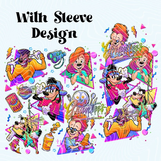 Silly Father Son Movie With Triangle Sleeve Design Png for DTF or Shirt Printing, PNG Only!