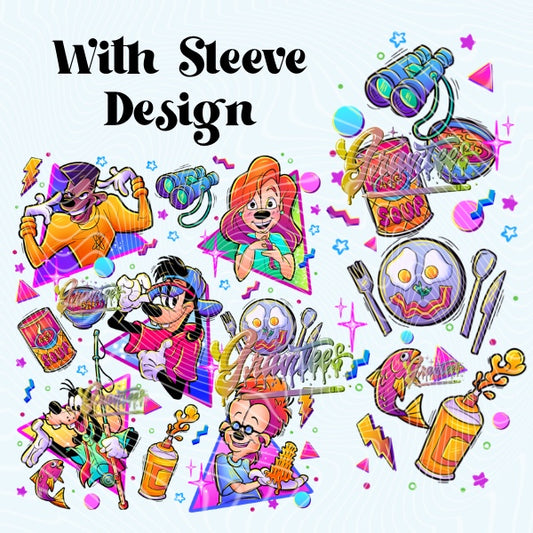 Silly Father Son Movie With Sleeve Design Png for DTF or Shirt Printing, PNG Only!