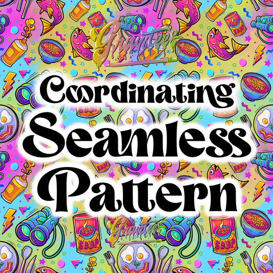 Silly Father Son Movie Coordinating Seamless Design Png for DTF or Shirt Printing, PNG Only!