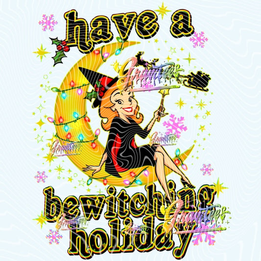 Bewitching Holiday Design Png for DTF or Shirt Printing, PNG Only!
