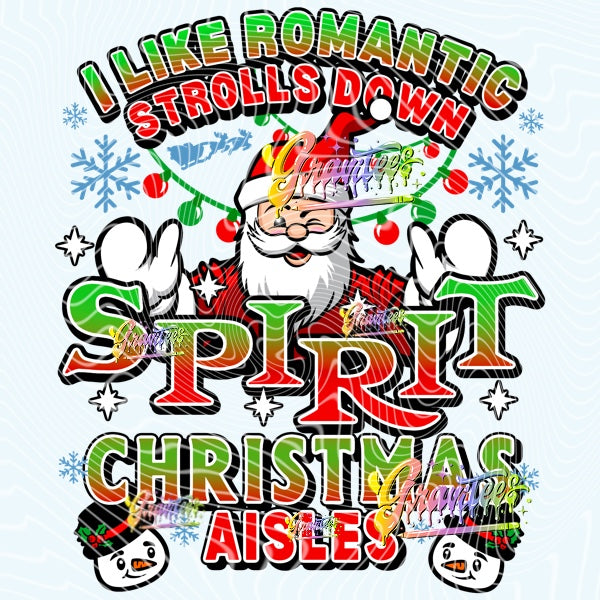 Christmas Spirit Design Png for DTF or Shirt Printing, PNG Only!