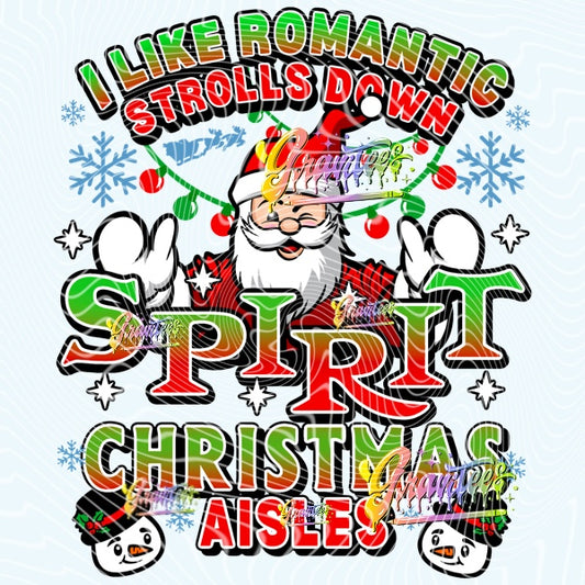 Christmas Spirit Design Png for DTF or Shirt Printing, PNG Only!