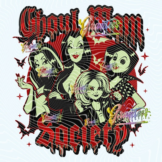 Ghoul Mom Design Png for DTF or Shirt Printing, PNG Only!