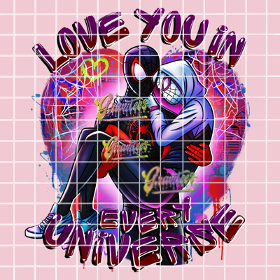 Universe Love Png, Comic Valentine Clipart, Trendy Valentine Clipart for DTF or Shirt Printing, PNG Only!