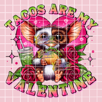 Tacos Are My Valentine Png, Taco Clipart, Trendy Valentine Clipart for DTF  or Shirt Printing, PNG Only!