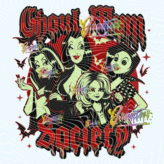 Ghoul Mum Design Png for DTF or Shirt Printing, PNG Only!