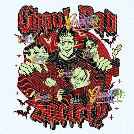 Ghoul Dad Design Png for DTF or Shirt Printing, PNG Only!
