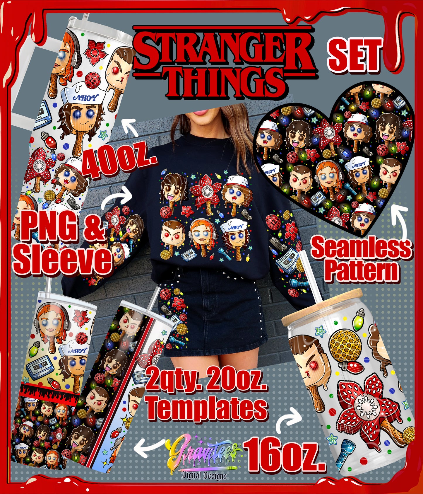 Strange Popsicle Friends Matching Set