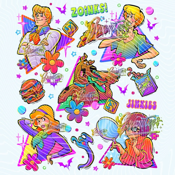 Mystery Dog Design Png for DTF or Shirt Printing, PNG Only!