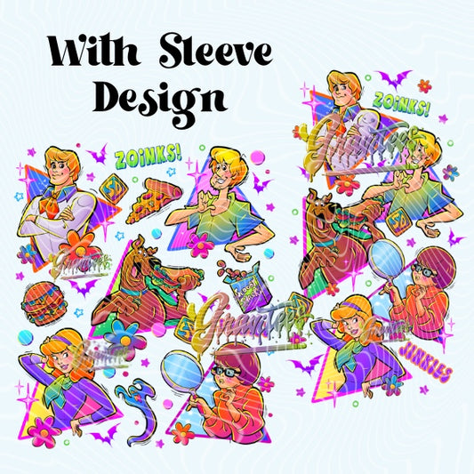 Mystery Dog with Triangle Sleeve Design Png for DTF or Shirt Printing, PNG Only!