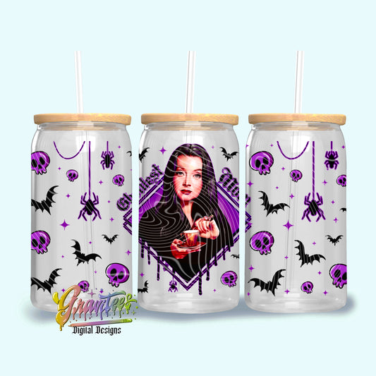 GHOULEST MOM  16oz Tumbler Template Design PNG,  for UVDTF or Sublimation Printing PNG Only!!