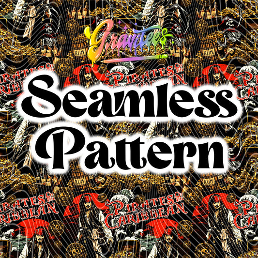 Pirate Seamless Design Png for DTF or Shirt Printing, PNG Only