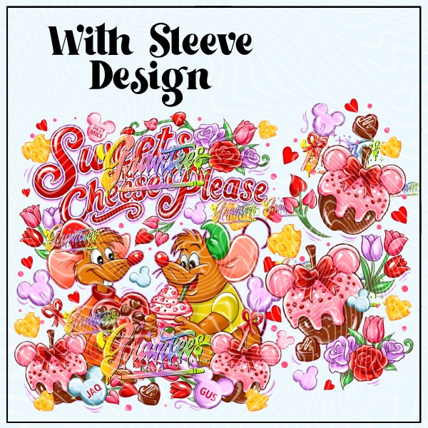 Sweets & Cheese with Sleeve Design Png for DTF or Shirt Printing, PNG Only!