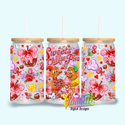 Sweets & Cheese 16oz Tumbler Template Design PNG,  for UVDTF or Sublimation Printing PNG Only!!