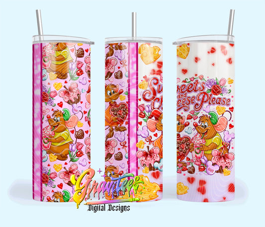 Sweets & Cheese 20oz Tumbler Template Design PNG,  for UVDTF or Sublimation Printing PNG Only!!