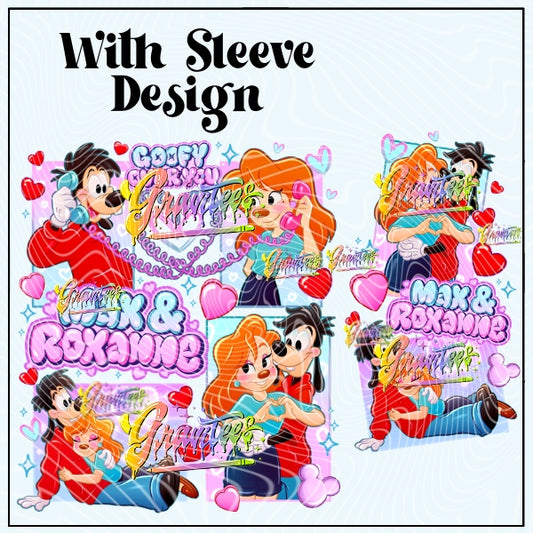 Goofy Over You with Sleeve Design Png for DTF or Shirt Printing, PNG Only!