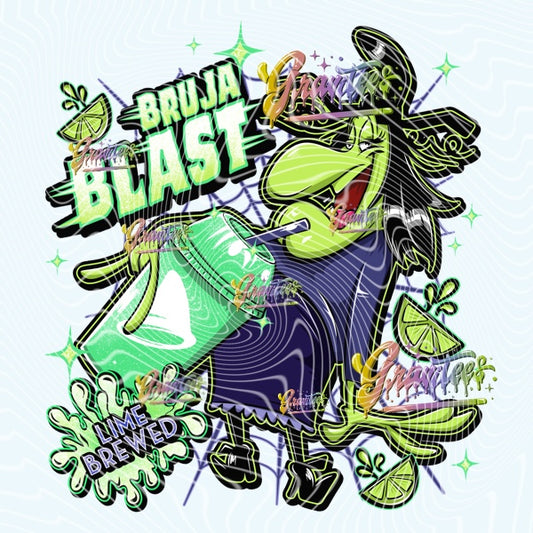 BRUJA BLAST  Design Png for DTF or Shirt Printing, PNG Only!