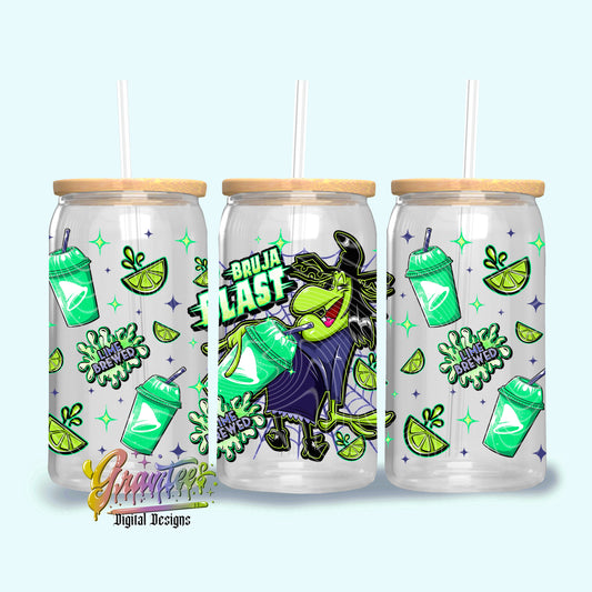 BRUJA BLAST 16oz Tumbler Template Design PNG,  for UVDTF or Sublimation Printing PNG Only!!