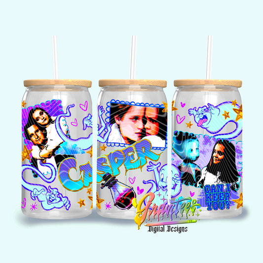 Ghost Besties 16oz Tumbler Template Design PNG,  for UVDTF or Sublimation Printing PNG Only!!